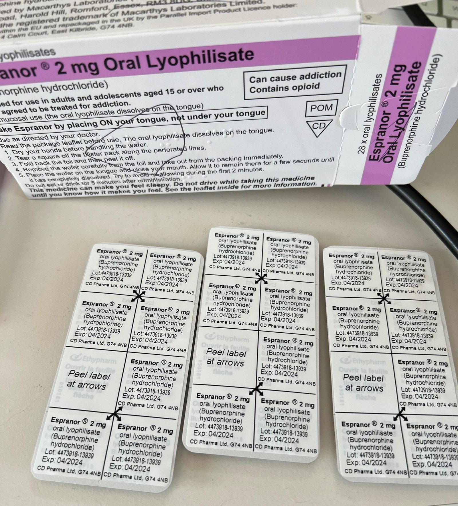 Espranor 2mg & 8mg (Oral lyophilisate)